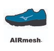 Air mesh - Giày cầu lông Mizuno Wave Lightning Z6 Mid - xanh bạc