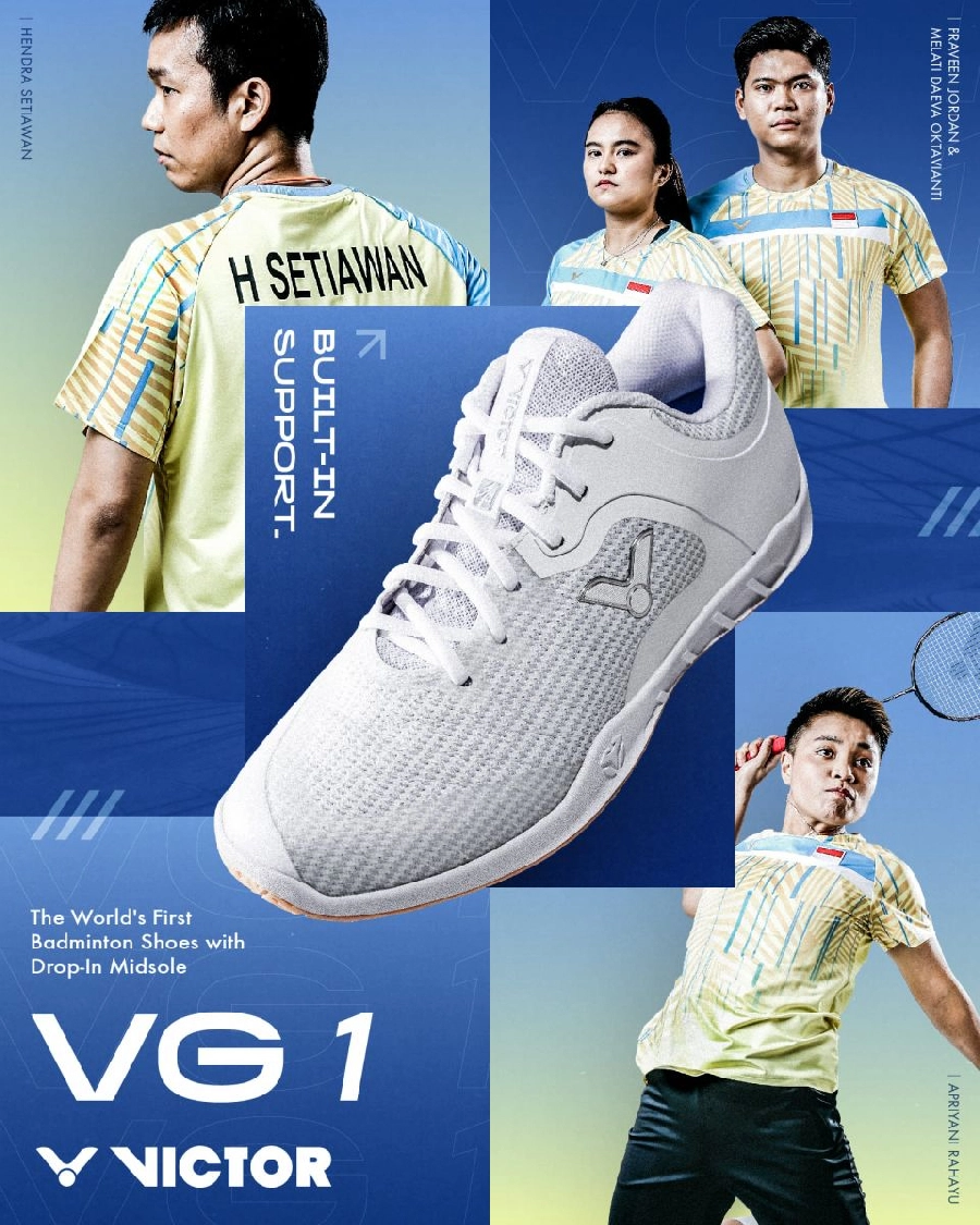 Các vận động viên sử dụng đôi giày cầu lông Victor xịn - Victor VG1