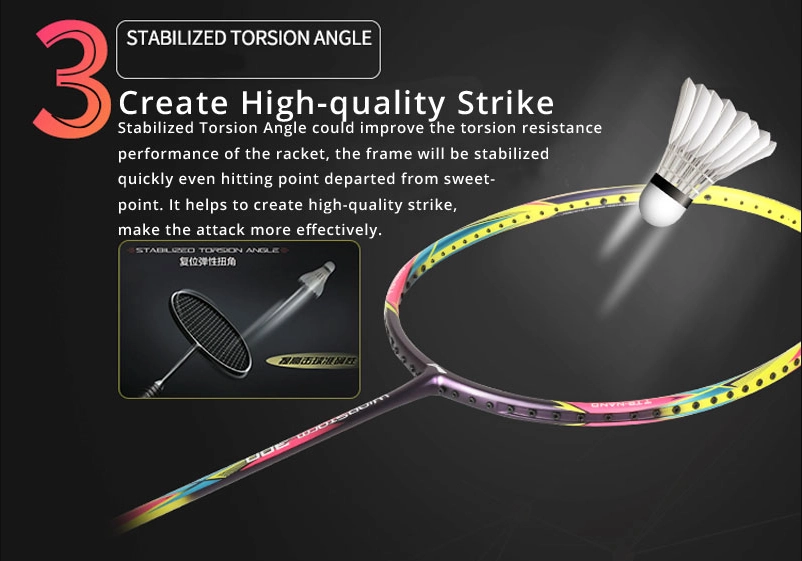 STABILIZED TORSSION ANGLE - Vợt cầu lông Lining Aeronaut 9000i Limited Edition