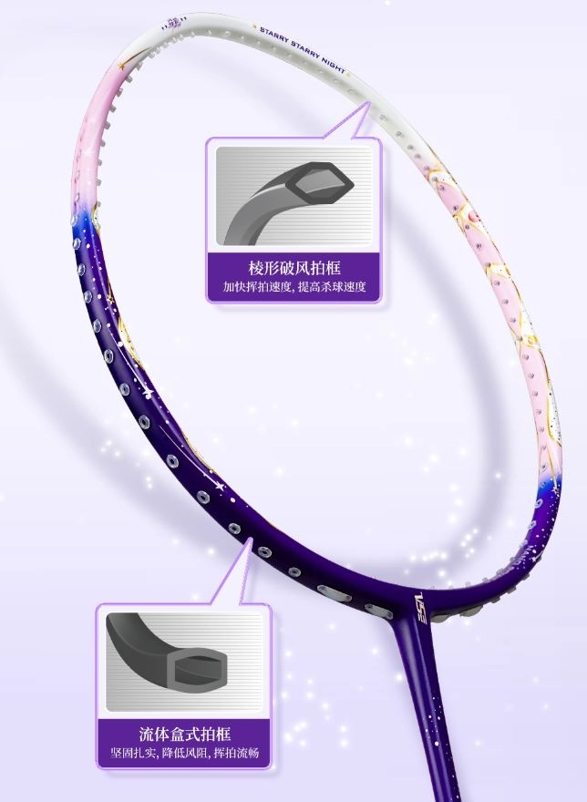 công nghệ HEXAGON FRAME của vợt cầu lông VS Star Wish chính hãng