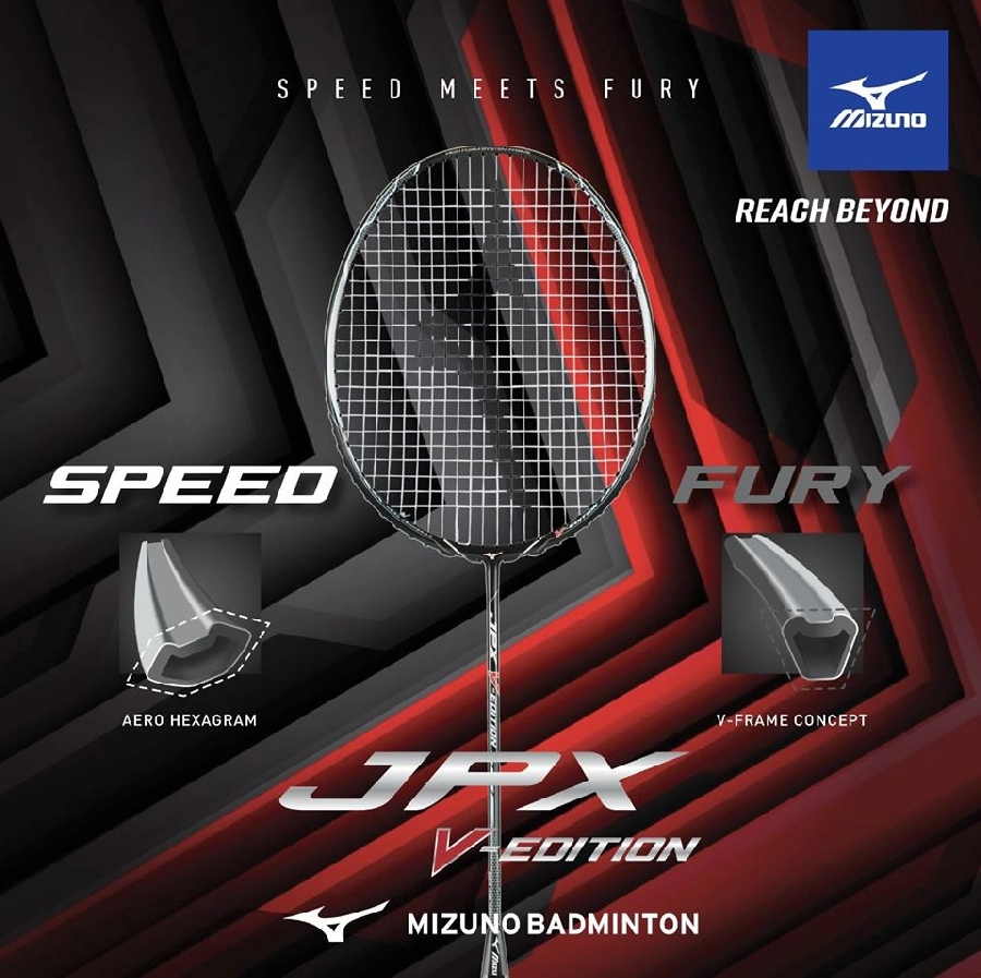 Mizuno JPX V. Edition - Cây vợt cầu lông Mizuno 4U chuyên Công mạnh mẽ