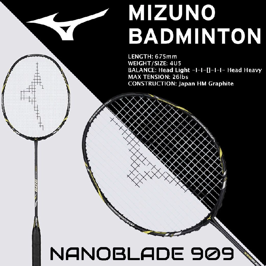 Vợt cầu lông Mizuno 4U giá rẻ Mizuno Nanoblade 909
