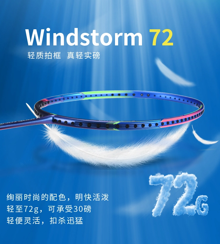 Vợt cầu lông Lining Windstorm 72 New 2021 chính hãng