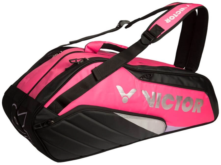 Túi cầu lông Victor 8208 QC đen hồng chính hãng