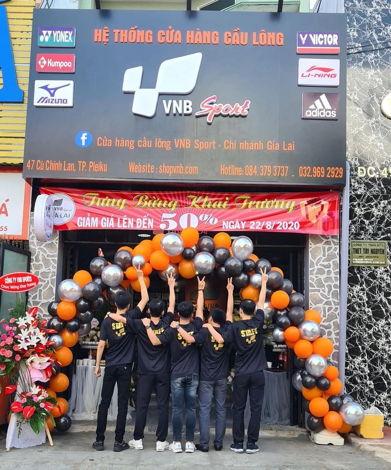 VNB Sports - Shop cầu lông Pleiku Gia Lai uy tín