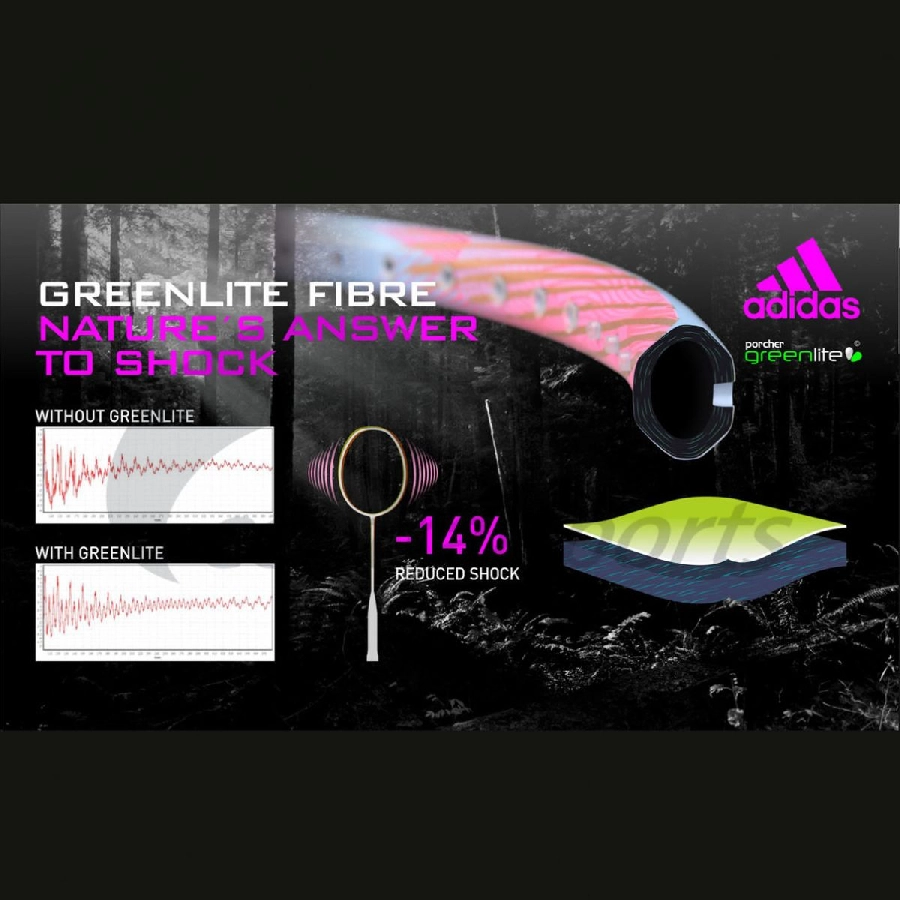 GreenLite Fibre - Vợt cầu lông Adidas Stilistin W1.1 Power Pink