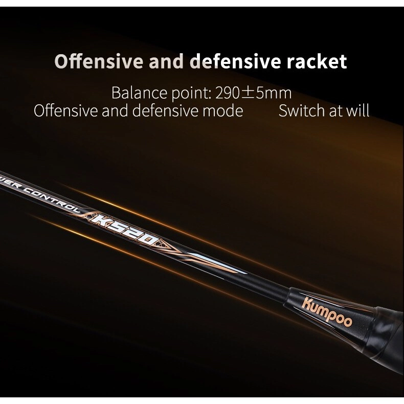 công nghệ Offensive and Defensive mode switch at will của vợt cầu lông Kumpoo Power Control E58LS new chính hãng