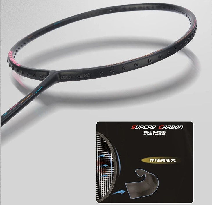 công nghệ TB NANO + MX40 + SUPERB CARBON Vợt cầu lông Lining Axforce 80 Đỏ (Rồng Lửa) Chen Long Limited - Nội địa Trung