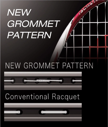 Công nghệ New Grommet Pattern của Vợt cầu lông Yonex Astrox 2