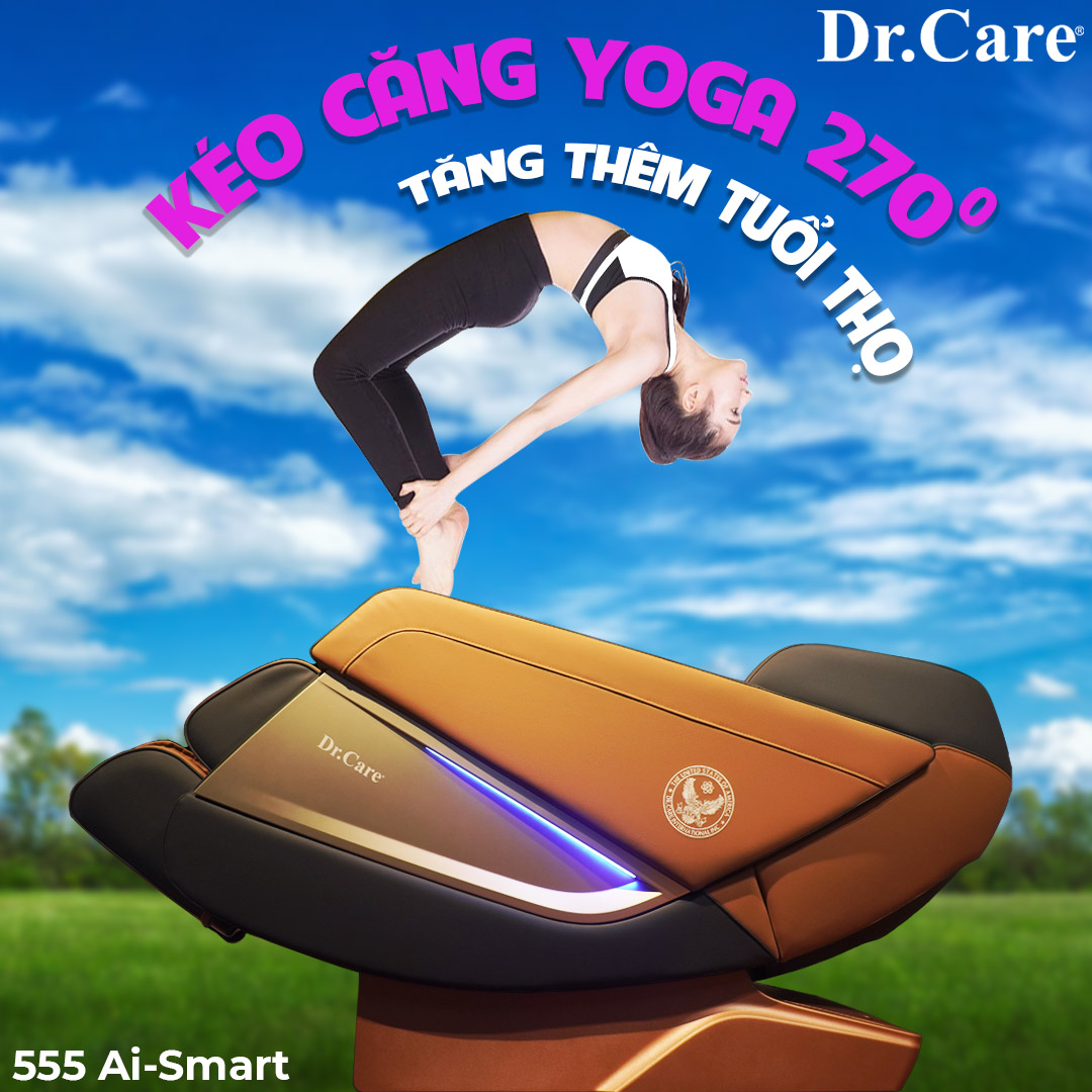 Tính năng kéo căng yoga của Ghế Massage Dr.Care 555 Ai-Smart (849S)