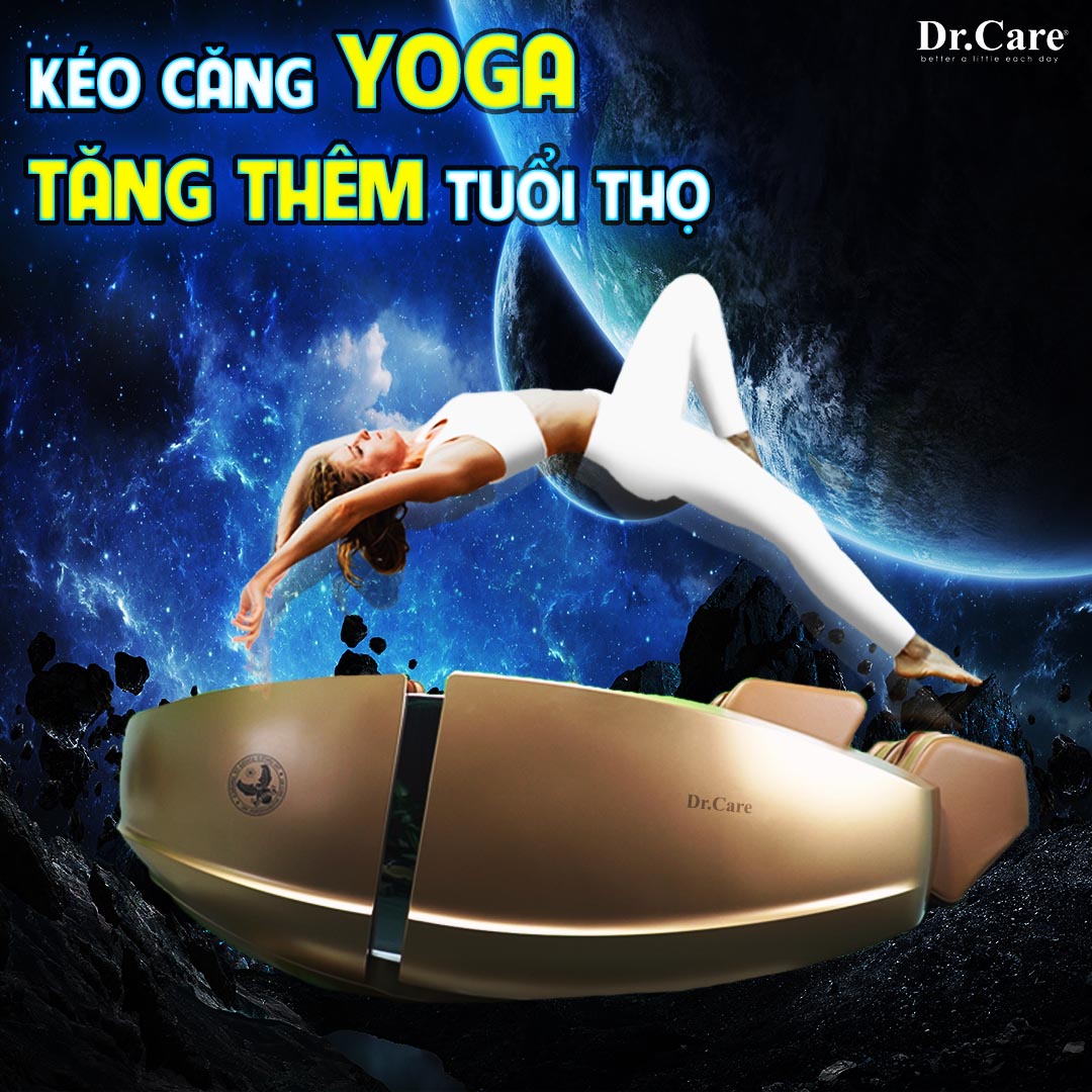 Tính năng kéo căng Yoga của Ghế Massage Dr.Care Phi Thuyền Vũ Trụ SS 919X