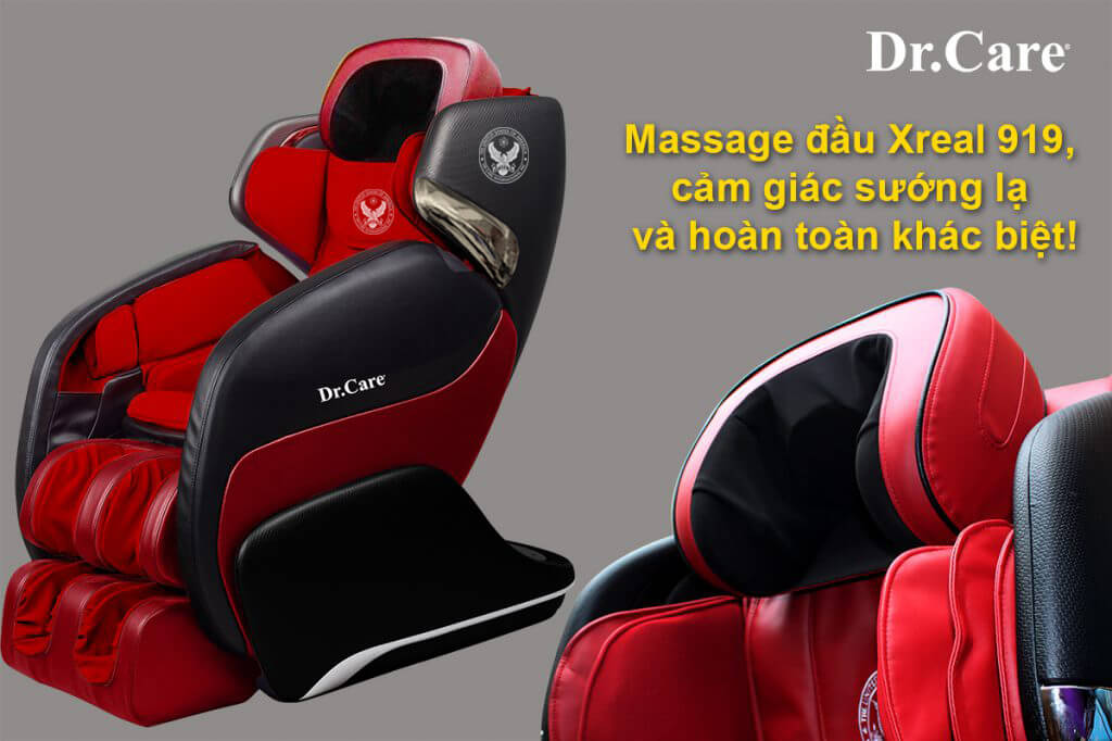 Tính năng massage đầu của Ghế Massage Dr.Care Xreal DR MC919