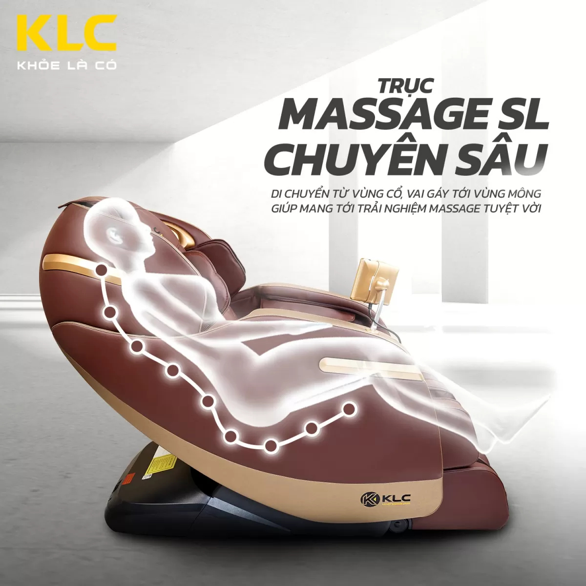 trục massage SL của Ghế Massage KLC K228