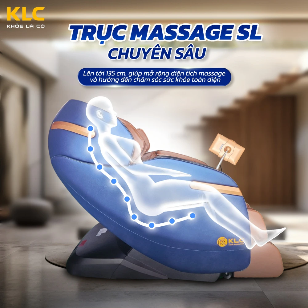 Trục massage SL của Ghế Massage KLC K228 NEW PLUS