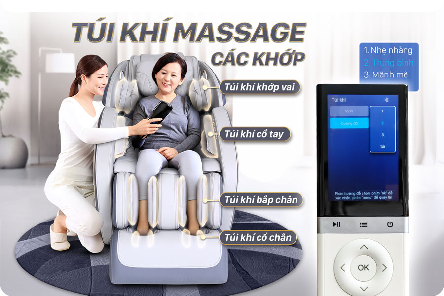 Túi khí massage của Ghế massage FUJILUX FJ999