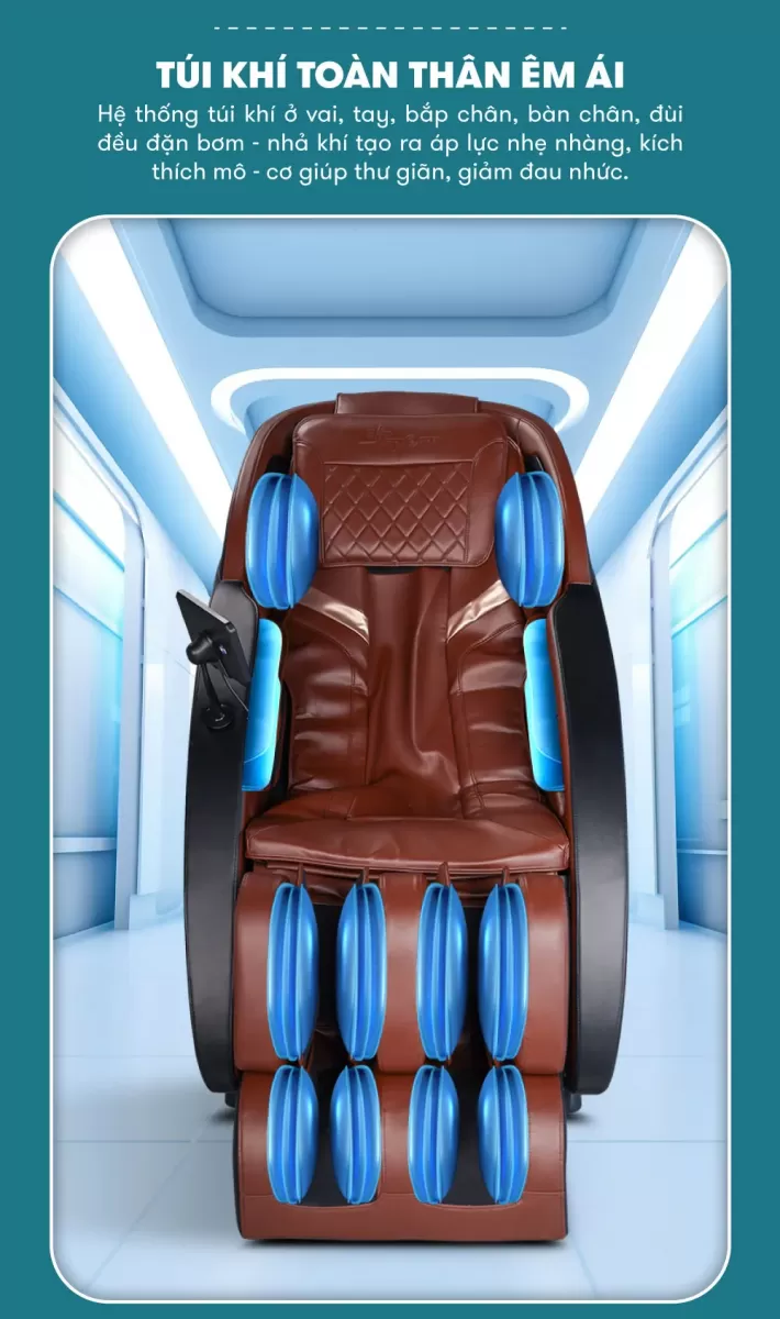 Túi khí toàn thân của Ghế Massage Elip E3