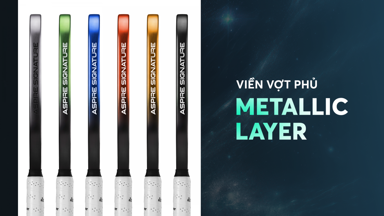 Viền vợt metallic layer