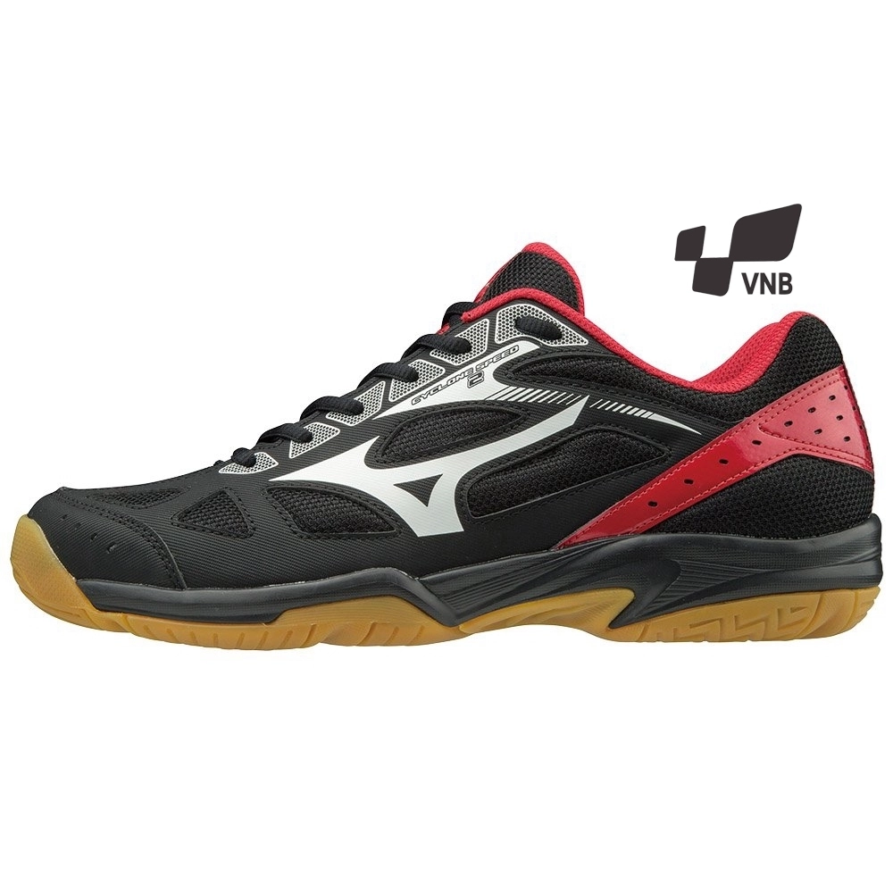 Giày Cầu Lông Mizuno Cyclone Speed 2 - Đen trắng đỏ