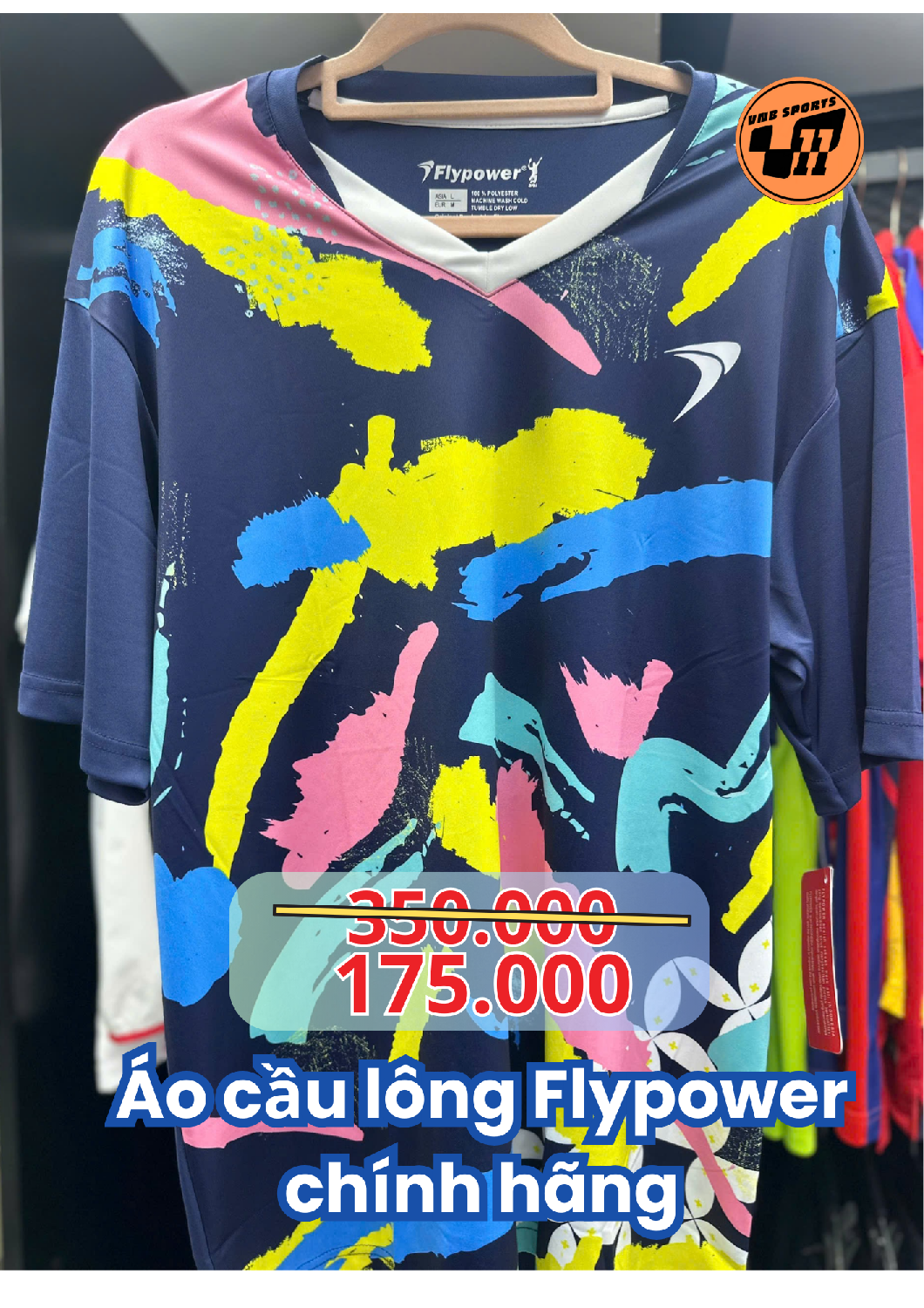 Áo cầu lông Flypower Rinjani 14 - Navy chính hãng - Size: XL