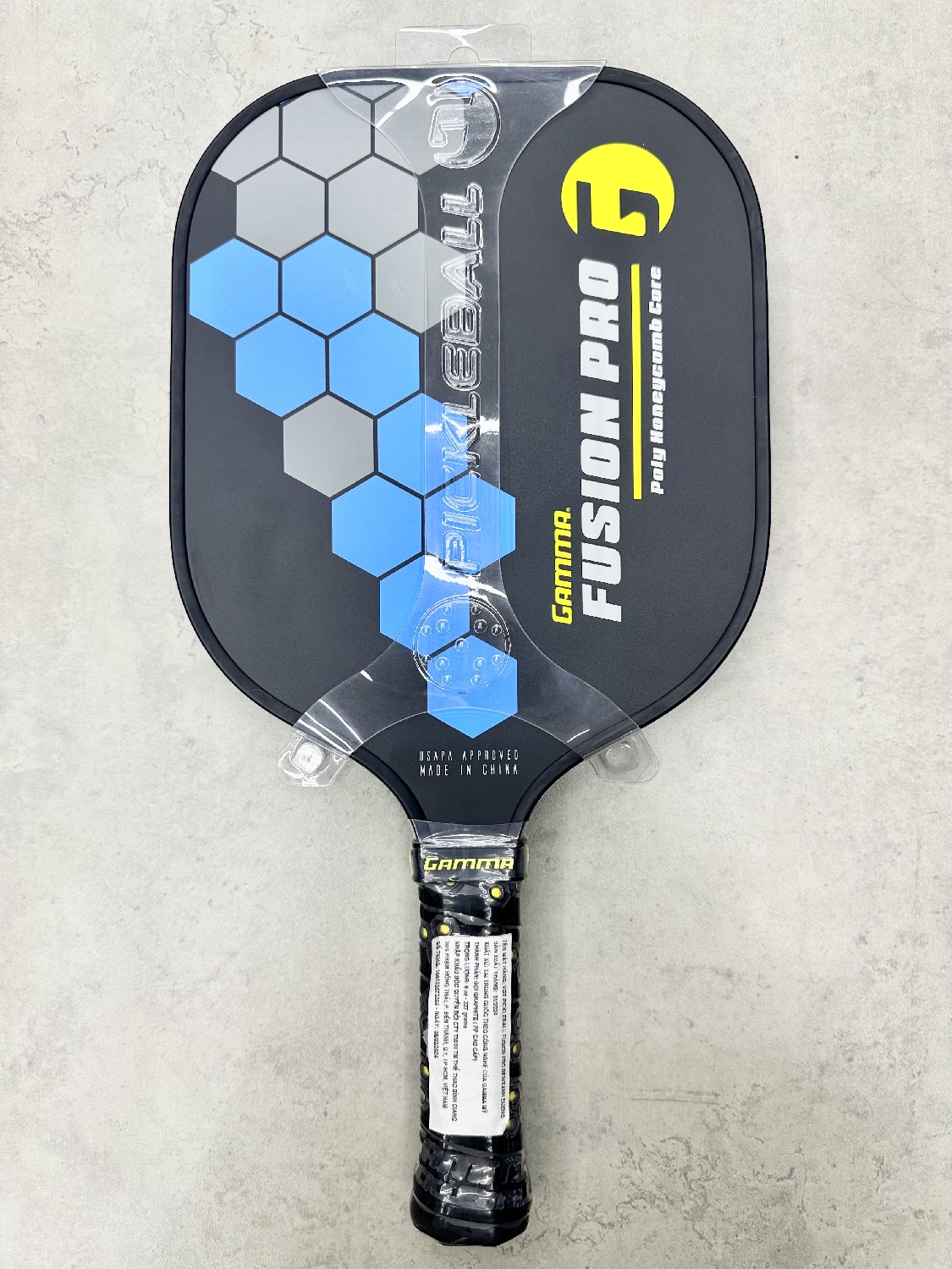 Vợt Pickleball Gamma Gam Fusion Pro Đen xanh chính hãng