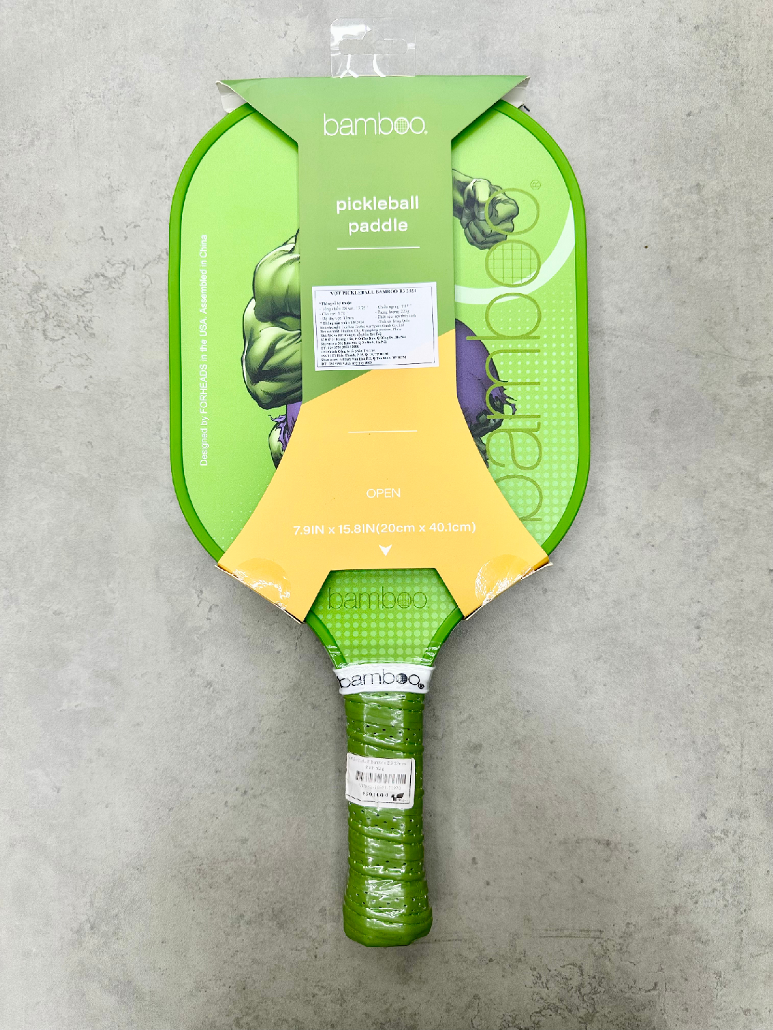 Vợt Pickleball Bamboo R3 12mm chính hãng